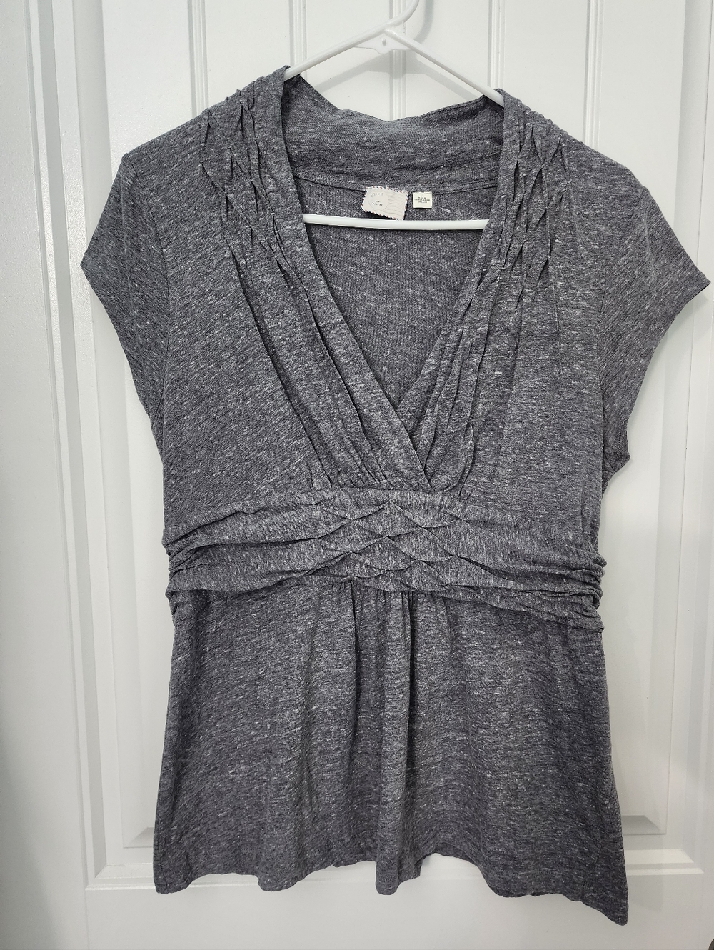 Postmark Women's Gray Speckled Blouse, Size XL